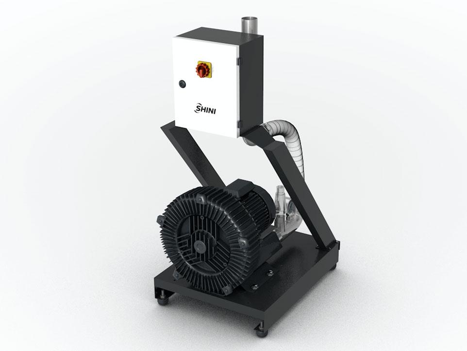 Shini central vacuum generator for a central conveying system